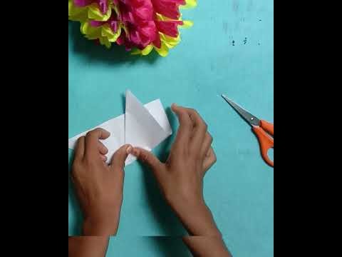 #how to make a snowflake ❄️. #easy#paper#craft. Art and craft theatre