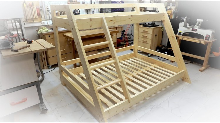 How to make a strong bunk bed. Plans FREE!
