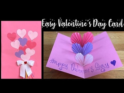 How To Make Beautiful Handmade Valentine's Day Card Idea.DIY Greeting Cards For Valentine's Day Card