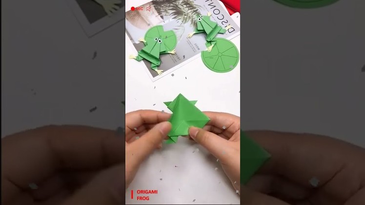 How To Make Jumping Frog | Easy Paper Crafts | Simple Crafts For Kids | Nursery Craft Ideas #shorts