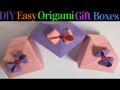 How To Make Valentines Gift Box Using Only 1 Piece Of Paper.Cute and Easy Gift Box Making At Home