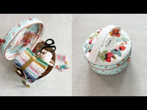 How to sew a Quilted Round Case | Circle Bag | Sewing Case DIY