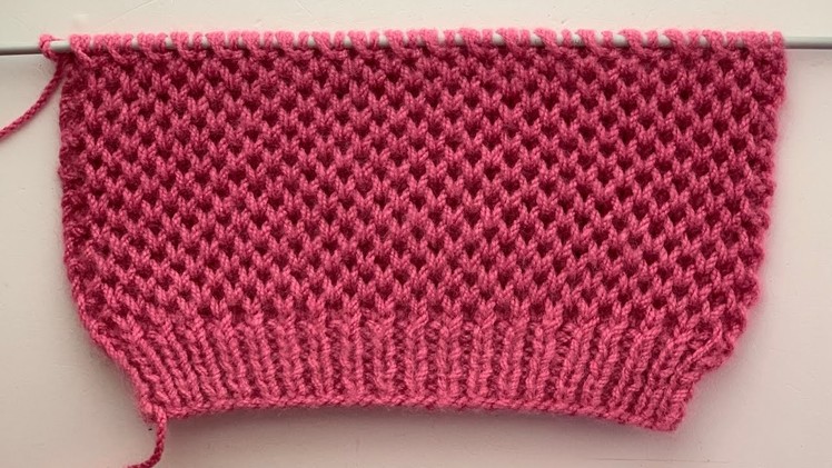 Knitting Pattern.Honeycomb Design