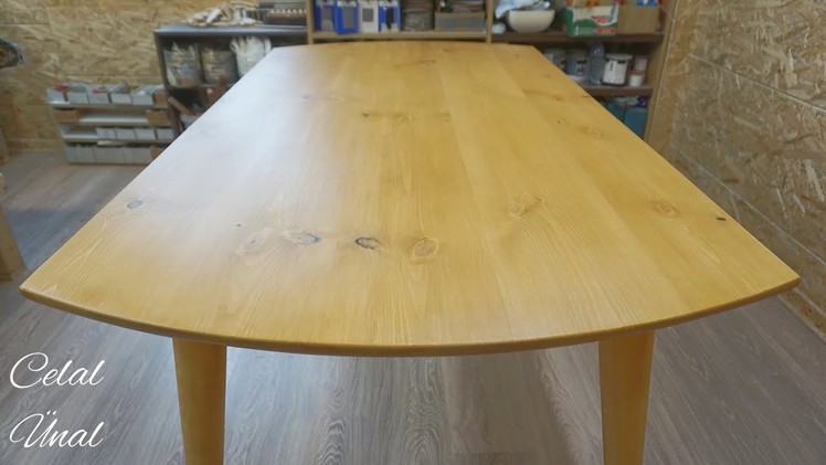 Making a wooden dining table. Woodworking diy. Ahşap yemek masası nasıl yapılır