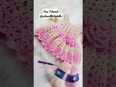 New Crochet Baby Dress Tutorial @cutieoutfitsbybelle