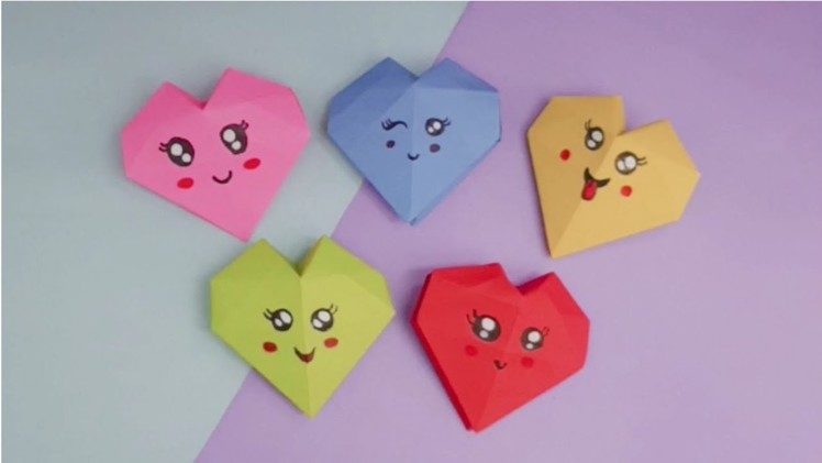 Origami heart box make with paper.DIY Valentine Day gift box make with paper.DIY paper craft #short