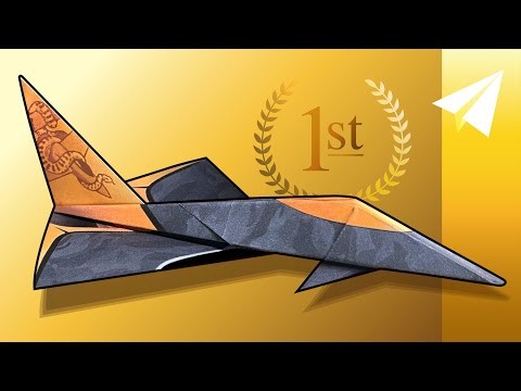 Paper Airplane Competition Winner! How to Make an Amazing Jet! — Anaconda, designed by Ethan Wong