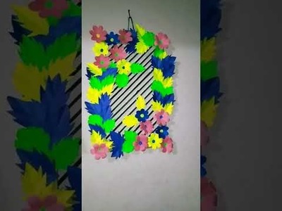 Paper flower wall hanging.paper crafts ideas.wall decoration ideas.room decor ideas. wall hanger ????