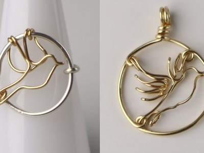 Peace Dove Wire Bird Ring Jewelry Making Tutorial