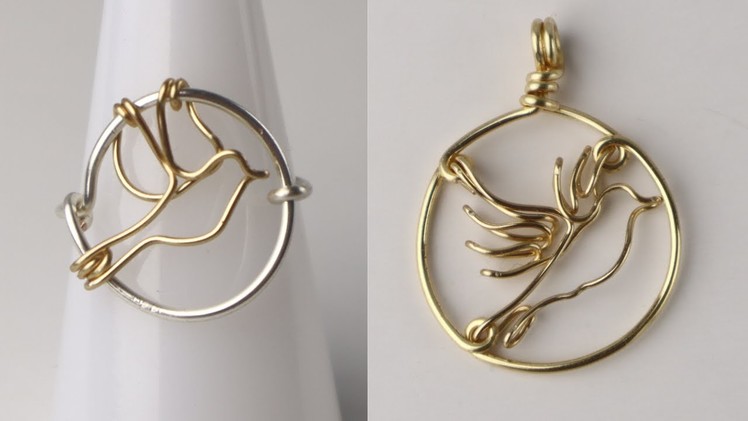 Peace Dove Wire Bird Ring Jewelry Making Tutorial
