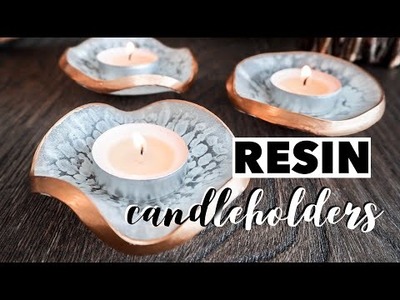 Resin Candle Holders | DIY Home Decor | 3D Resin | Easy Crafts