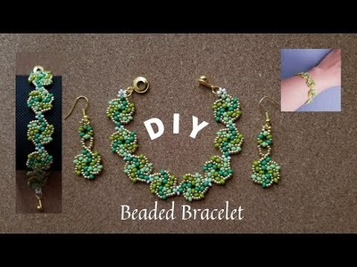 Seed Bead Bracelet. DIY How to make beaded bracelet. Beaded Jewelry. Pulsera. Braccialetto