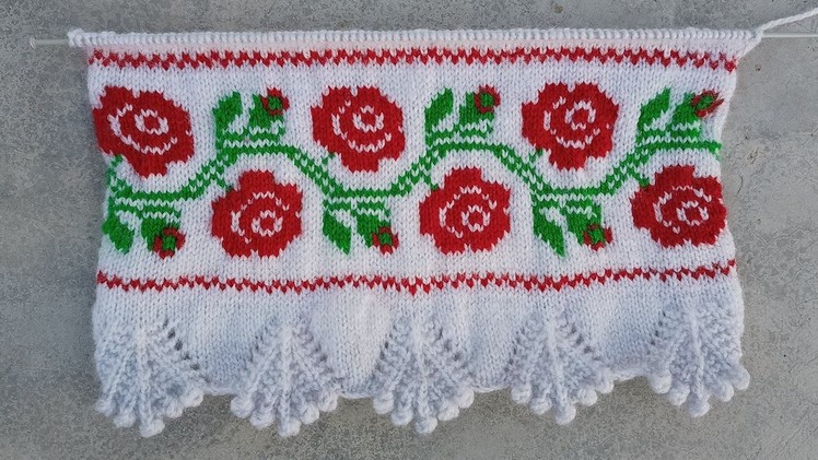 Very Easy Rose Sweater Design |