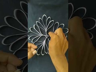 3D Paper Snowflake | Paper Cutting Art #shorts