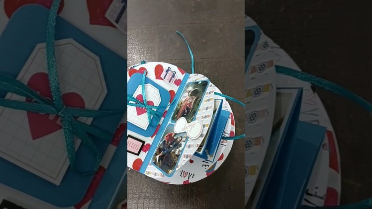 ANNIVERSARY GIFT ???? ROUND SCRAPBOOK ????????️PERSONALIZED GIFT ???? FOR LOVE ONE❤️????