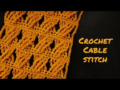 Crochet Cable Stitch | PRAWM series | Pattern #2