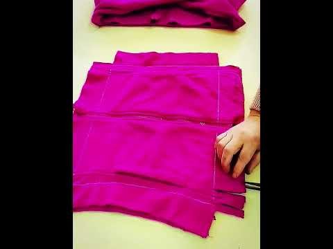 Cut a No stitching pillowcase out of an Not wearing coat