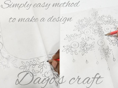 Design making for aari work blouse @Dayo's craft