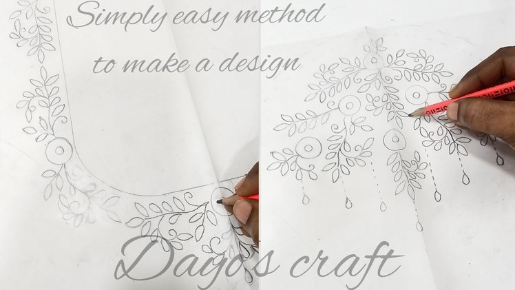 Design making for aari work blouse @Dayo's craft