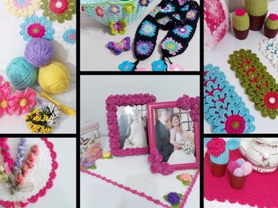 #diy#art crochet Carft small patterns 3D ideas for all over uses of home decor ideas you & your kids