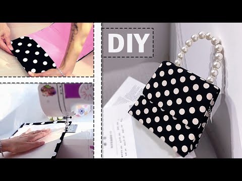 DIY PURSE BAG  |  Cute Dots HandBag Tutorial No Sew Fantastic Idea