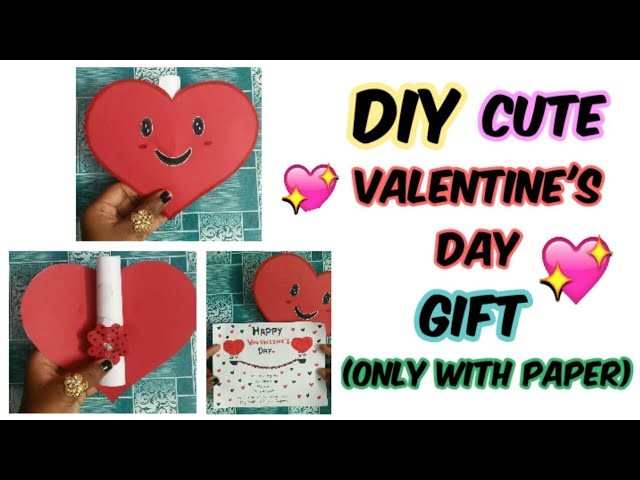 DIY Valentine's Day Cute gift. how to make Valentine's day gift. cute & easy gift #giftideas #diy