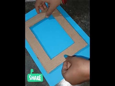 Easy and Simple Table Photo Frame Making Idea #shorts #ytshorts