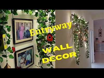 Entryway Wall Decor | Home Entrance and Foyer area Makeover | Passageway Wall Makeover
