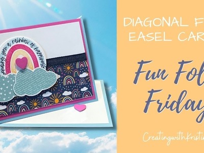 Fun Fold Friday Diagonal Fold Easel Card Tutorial
