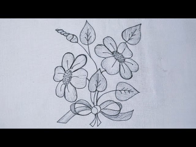 Hand embroidery: Super easy and beautiful flower design - All over embroidery - Flower Stitches