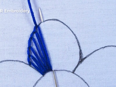 Hand Embroidery Very Easy Flower Embroidery Design Modern Flower Embroidery Tutorial For Beginners
