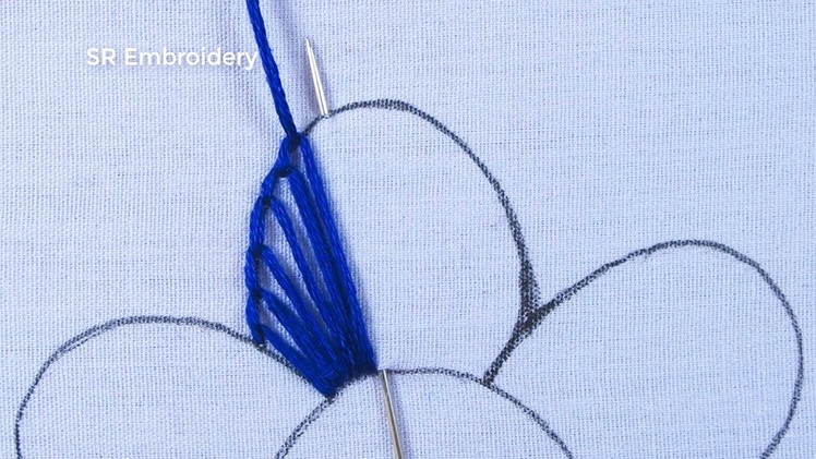 Hand Embroidery Very Easy Flower Embroidery Design Modern Flower Embroidery Tutorial For Beginners