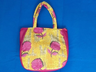 Handmade bag cutting & stitching, shopping bag, grocery bag, zipper handbag, shoulder bag, cloth bag