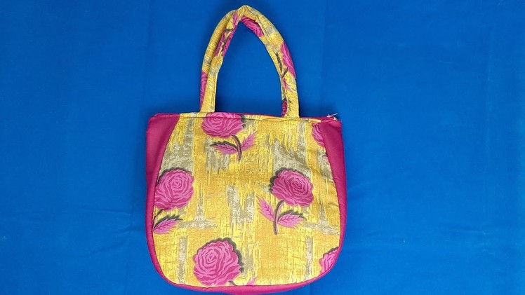 Handmade bag cutting & stitching, shopping bag, grocery bag, zipper handbag, shoulder bag, cloth bag