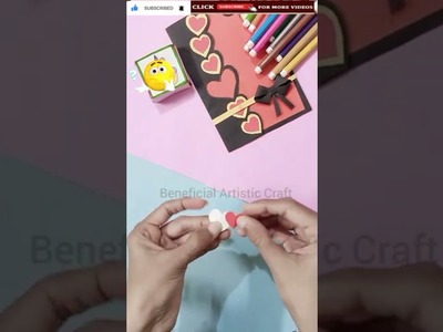 HEART CARD | Pop Up Heart Card |   DIY Gift Ideas(1 - minute video) #shorts