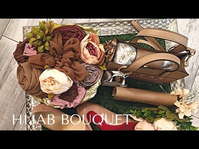 Hijab Flower Bouquet | Scarf Thaal | DIY Bridal Gift Basket