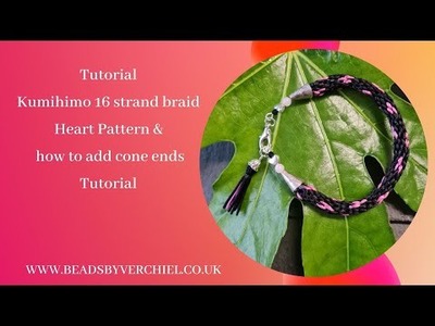 How to make a Kumihimo braid with a heart pattern - what to do with your thread scraps