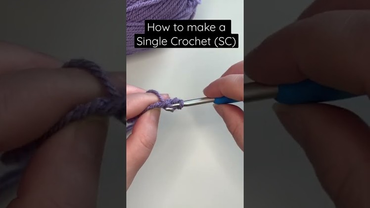 How to make a Single Crochet (SC) in US terminology