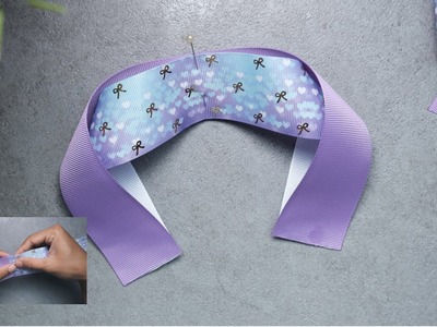 HOW TO MAKE HAIR BOWS EASY | Purple has always been an amazing ribbon bows