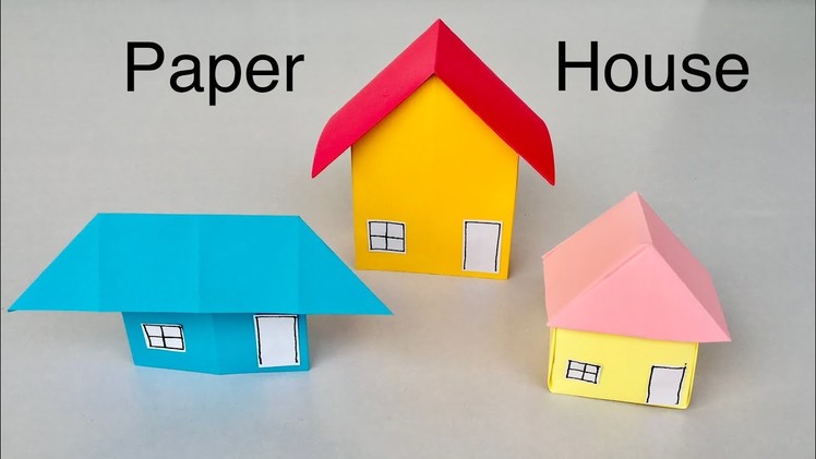 How To Make Paper House | 3 Simple Paper Home Crafts ideas | Origami House | NETA Tubes