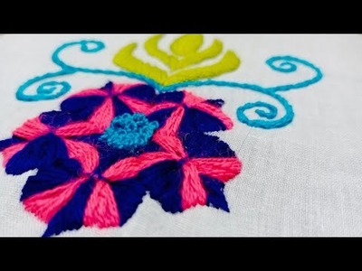 Learn Hand Embroidery For Beginners | Flower Stitch | TUTORIAL-14