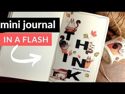 Mini journal in a flash - outside the box  |  DAY 13