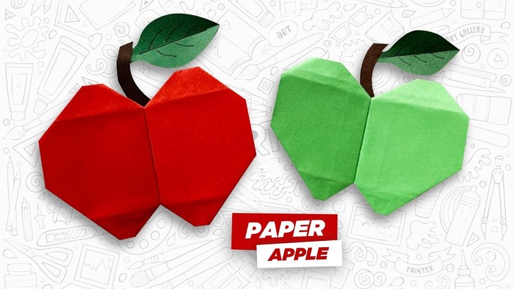 Paper Apple | Origami Apple | How to make a paper apple | Origami fruits