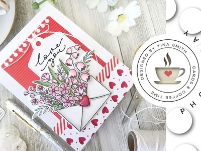 Photoplay Project #1 | Floral Heart | DIY Valentine Card by Tina Smith