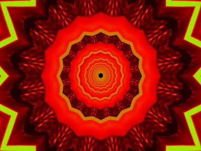 Red Mandala  Style  vj Loop Motion background Video