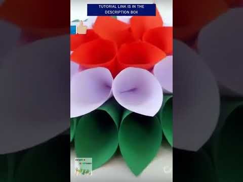 Republic Day Craft | | DIY Flower Making #Shorts