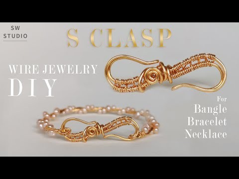 S CLASP for any bracelets bangles or necklaces.Wire Wrap Ring Tutorial.DIY Jewelry.How to make