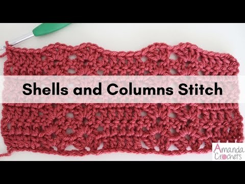 Shell and Column Stitch | Easy Crochet Stitch | Crochet Beginner Tutorial