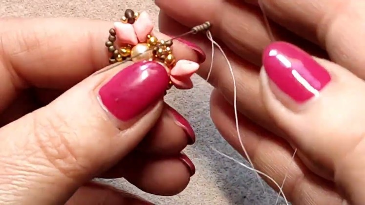 Tutorial orecchini Cloe#earrings #pearls #seedbeads #pendant