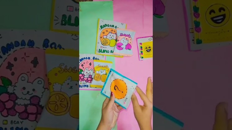 Unboxing Of Cute Blind Bags. Paper Craft #shorts